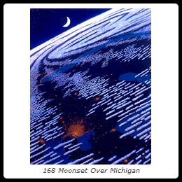 168 Moonset Over Michigan
