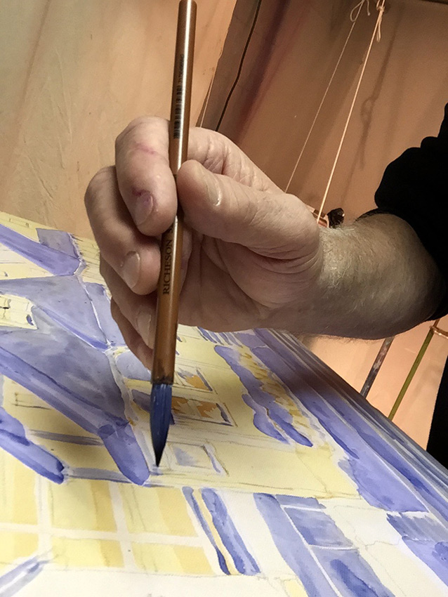 micropointillism and micropointillist painting demonstrated